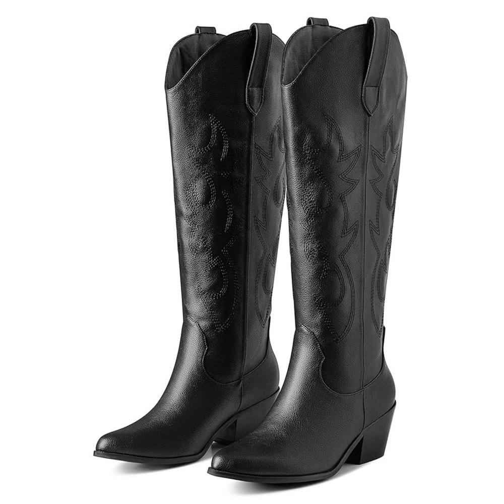 Dream Pairs Black Heeled Boots